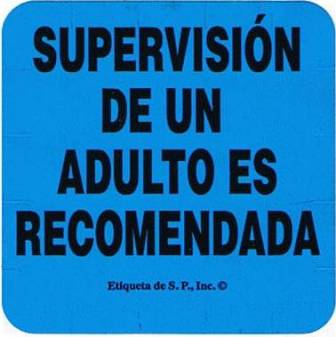 Adult Supervision Label